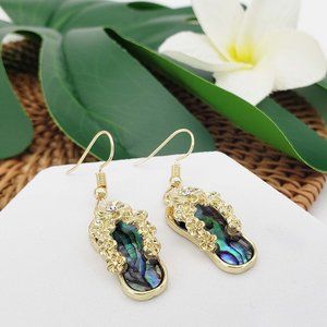 Abalone Shell Slipper Earrings